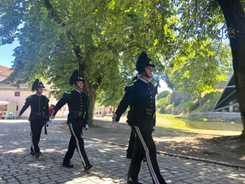 Oslo with kids - Changing of the Royal Guard at Akershus Fortress